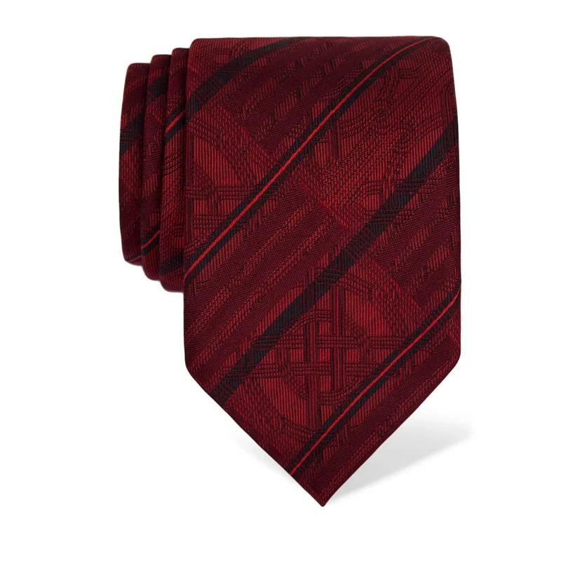 Cravat CROATA Thematic  Braiding Red  Silk 100%  