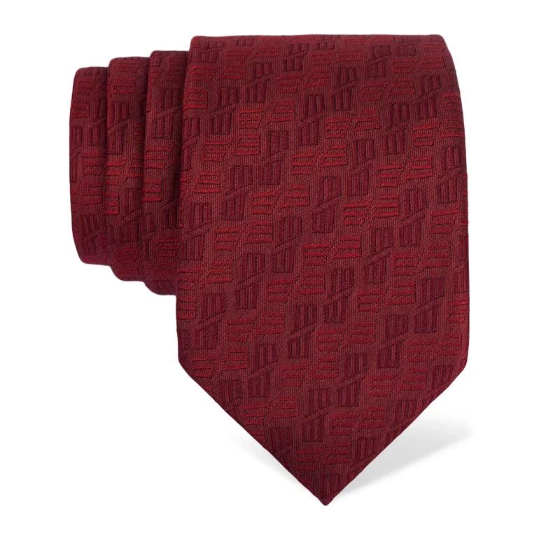 Cravat Thematic  Glagolitic alphabet Red  Silk 100%  