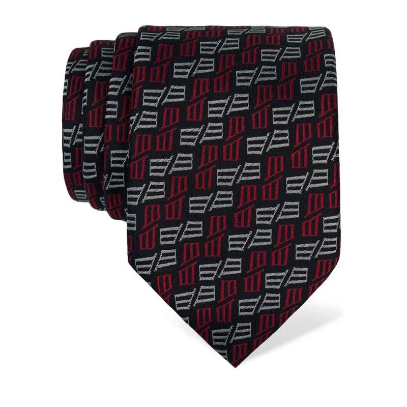 Cravat Thematic  Glagolitic alphabet Dark blue  Silk 100%  