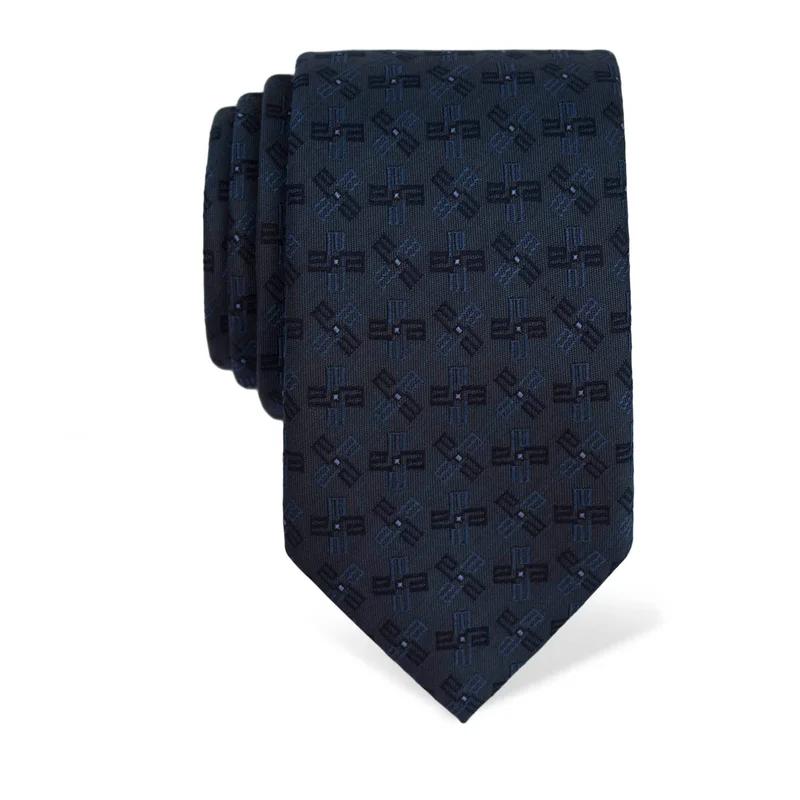 Cravat CROATA Thematic  Glagolitic alphabet Dark blue  Silk 100%  