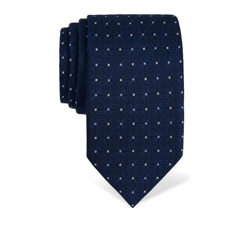 Cravat CROATA Thematic  Glagolitic alphabet Blue  Silk 100%  