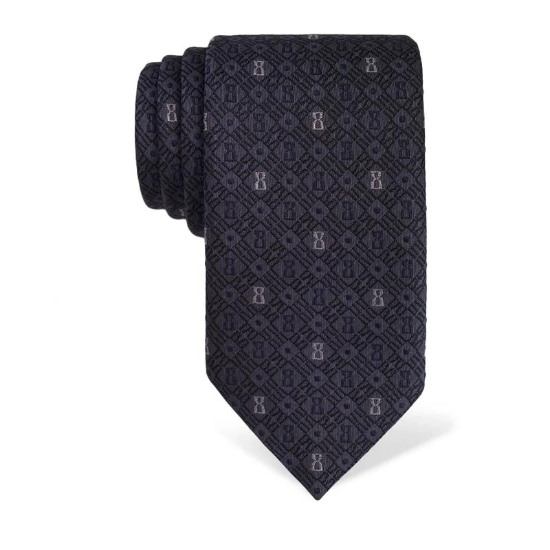 Cravat CROATA Thematic  Glagolitic alphabet Dark blue  Silk 100%  