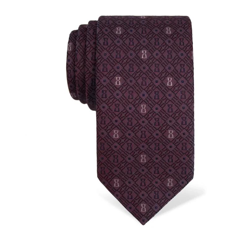 Cravat CROATA Thematic  Glagolitic alphabet Purple  Silk 100%  