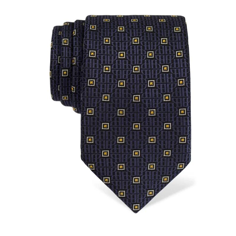 Cravat CROATA Thematic  Glagolitic alphabet Blue  Silk 100%  