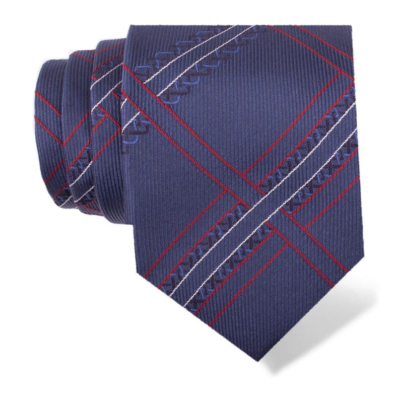 Cravat CROATA Brijuni Thematic  Braiding Blue  Silk 100%  