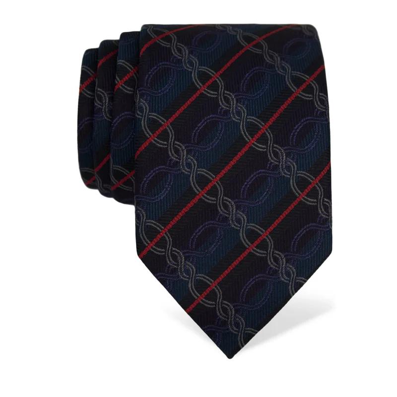 Cravat CROATA Brijuni Thematic  Braiding Dark blue  Silk 100%  