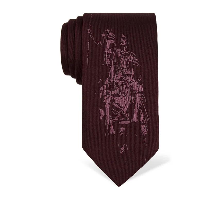 Cravat CROATA Brijuni Thematic   Purple  Silk 100%  