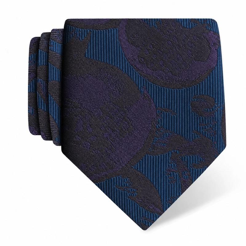 Cravat CROATA Brijuni Thematic   Wine red  Silk 100%  