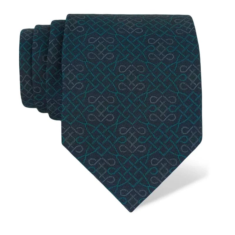 Cravat CROATA Dubrovnik Thematic Limited edition Braiding Blue  Silk 100%  