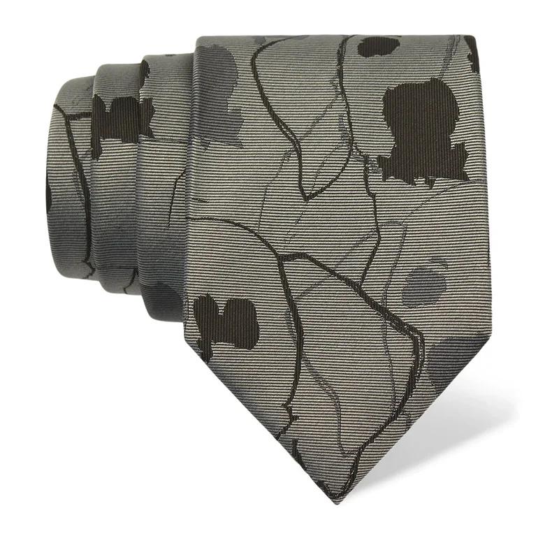 Cravat CROATA Dubrovnik Thematic  Dalmatian dog Grey  Silk 100%  