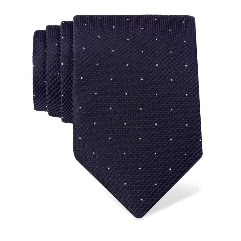 Cravat CROATA Classic  Dots Purple  Silk 100%  