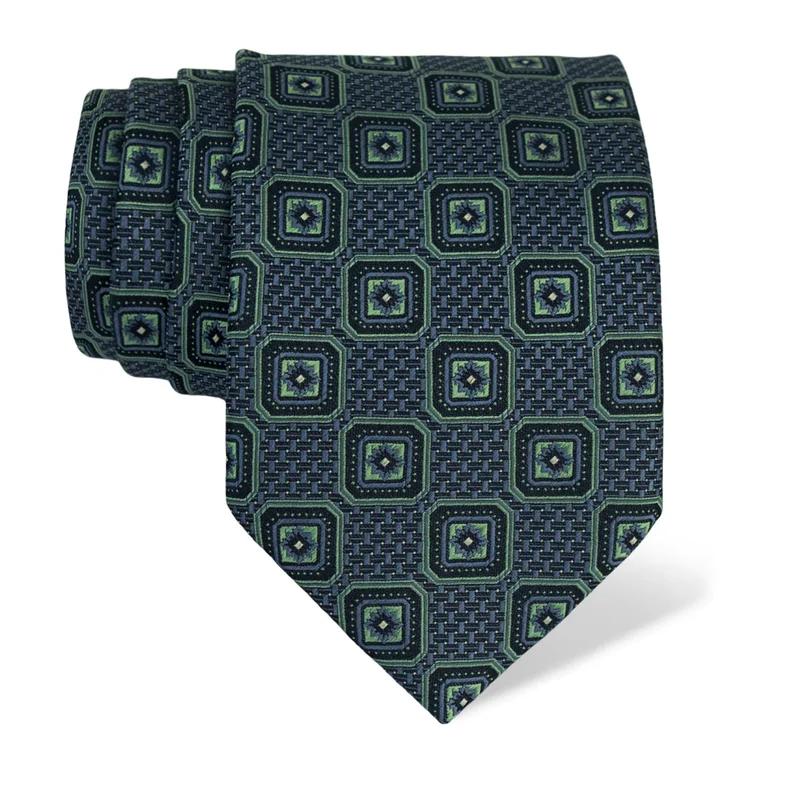 Cravat Classic  Flora and Fauna Blue  Silk 100%  