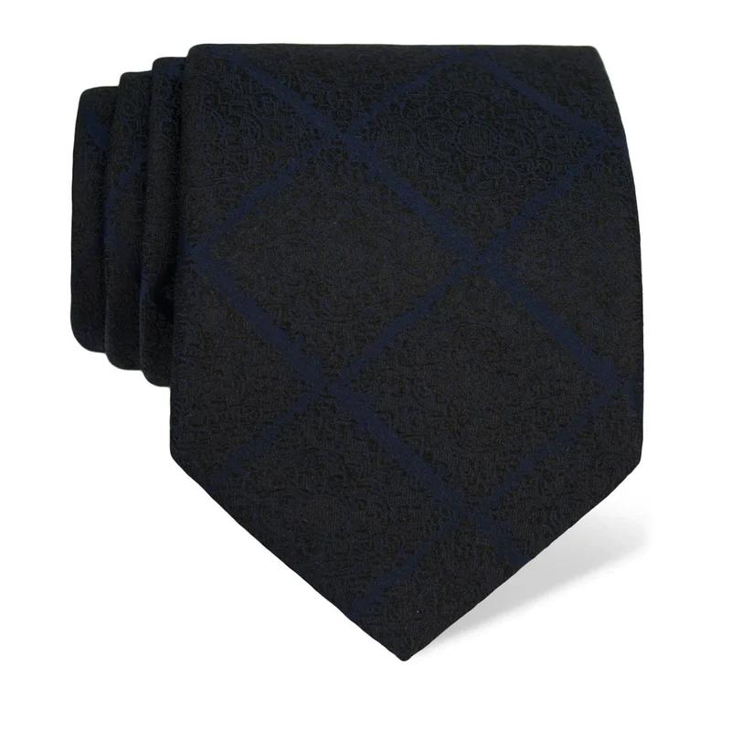 Cravat CROATA Classic  Flora and Fauna Blue  Silk 100%  