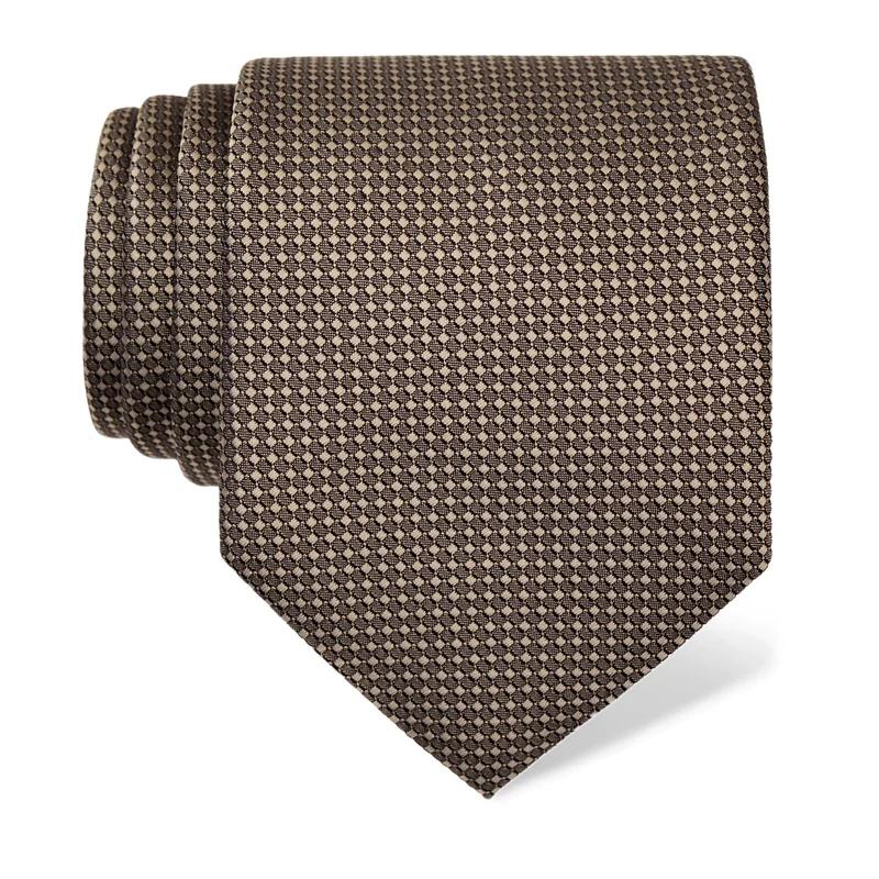 Cravat CROATA Classic  Solid textured Grey  Silk 100%  