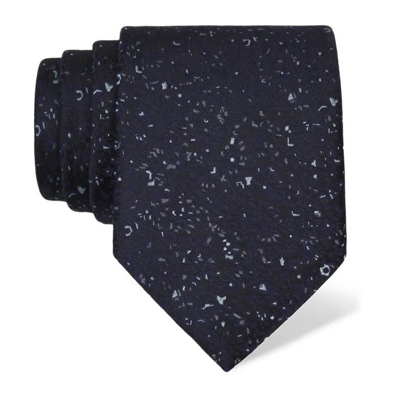 Cravat CROATA Classic  Flora and Fauna Blue  Silk 100%  