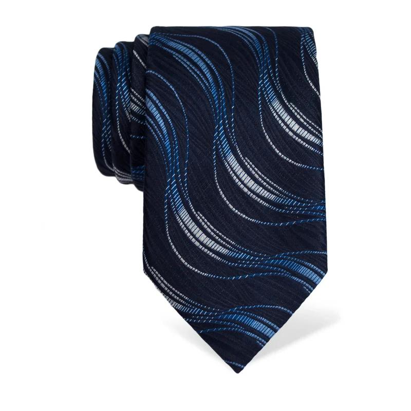 Cravat CROATA Classic  Dots Dark blue  Silk 100%  