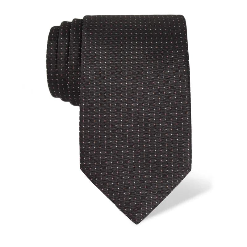 Cravat CROATA Classic  Dots Grey  Silk 100%  