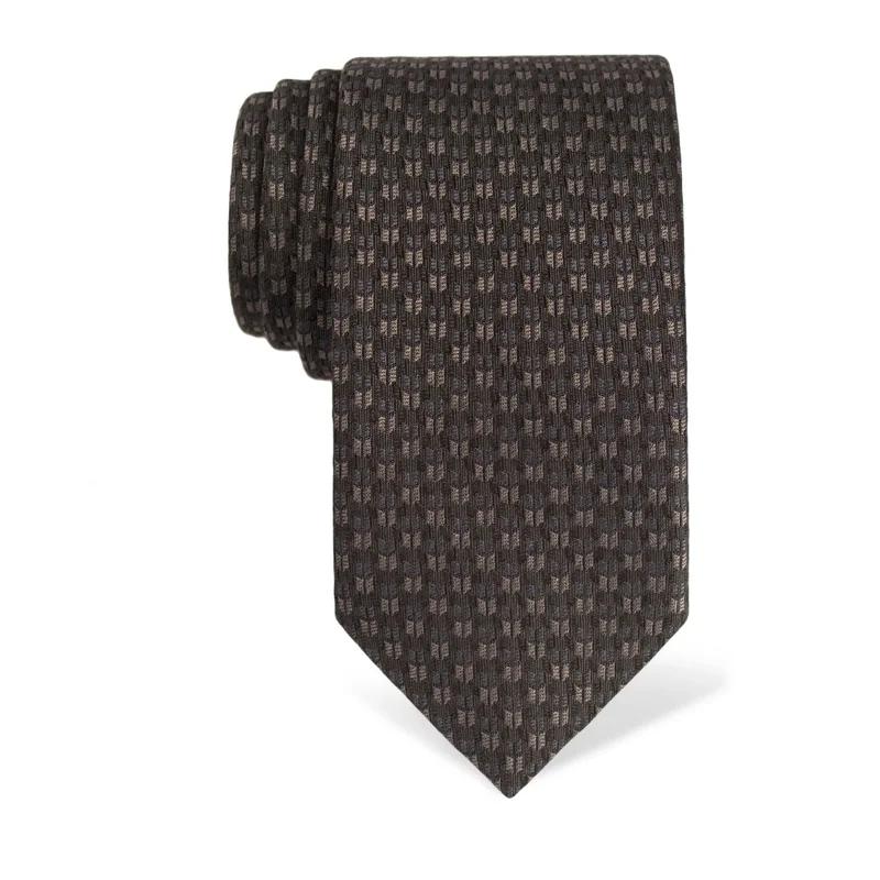 Cravat CROATA Classic  Small shapes Grey  Silk 100%  