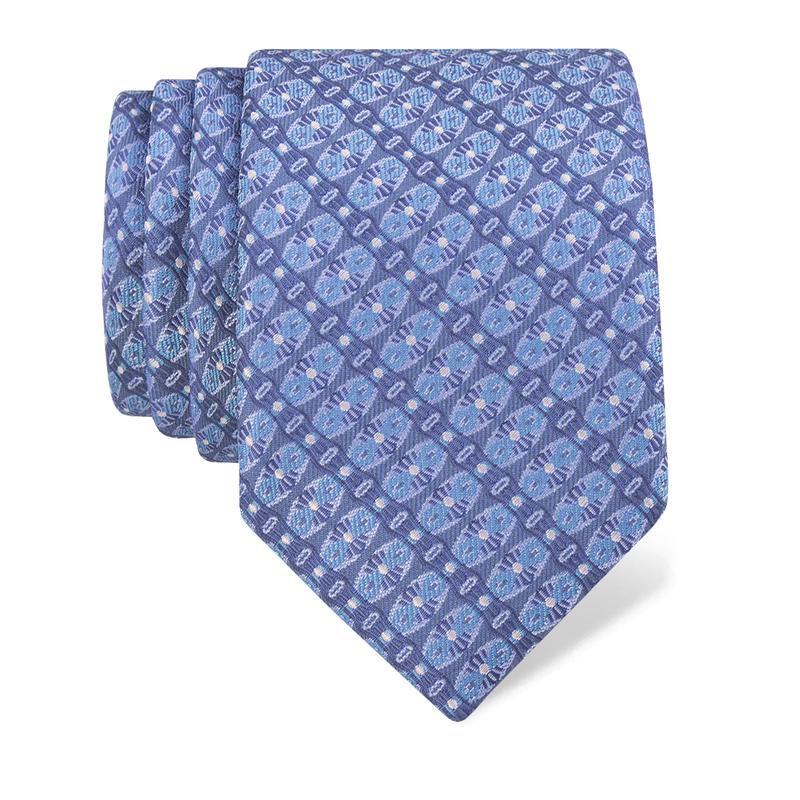 Cravat CROATA Classic  Dots Blue  Silk 100%  