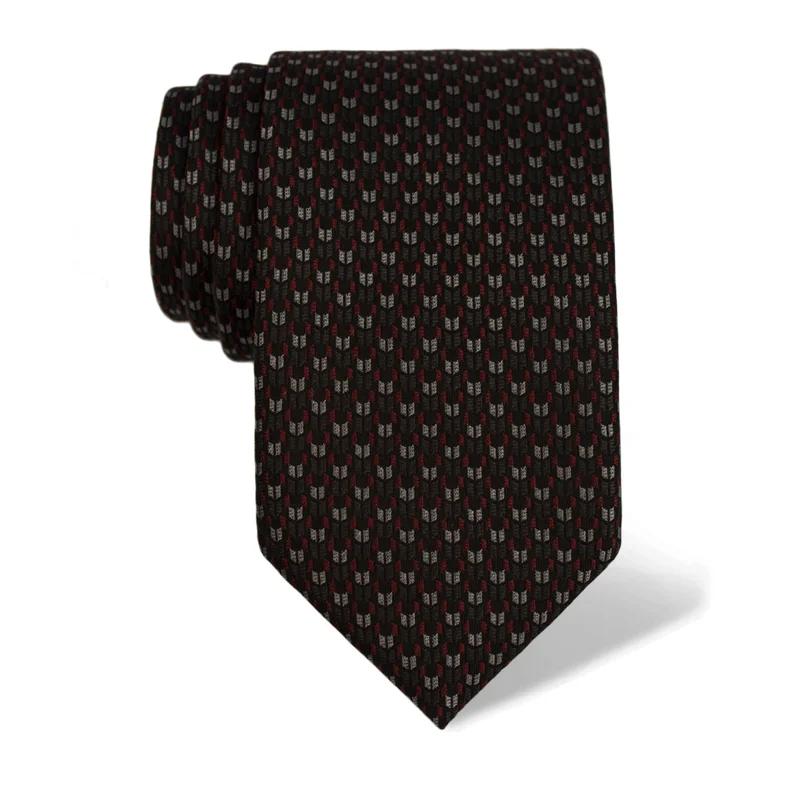Cravat CROATA Classic Large Small shapes Grey  Silk 100%  