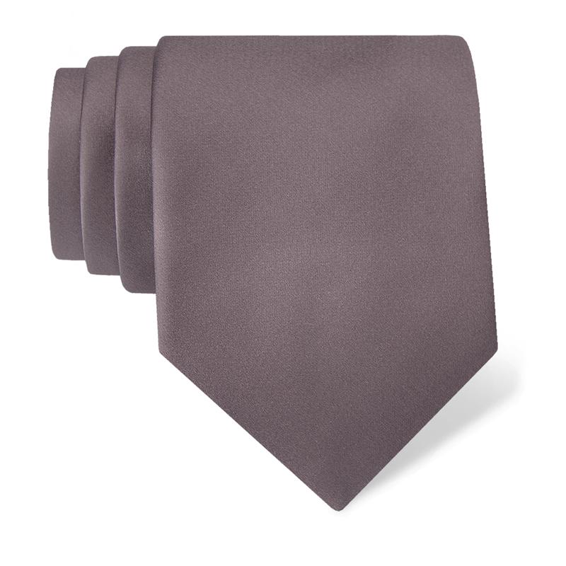 Cravat CROATA Classic  Solid Brown  Silk 100%  