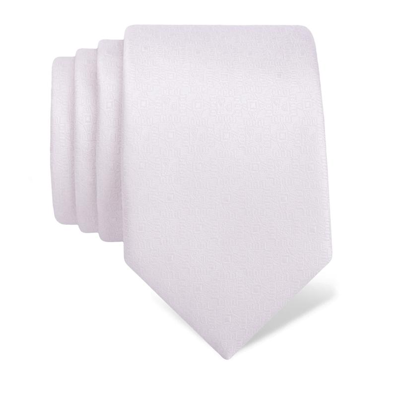 Cravat CROATA CROATA Thematic  Glagolitic alphabet White  Silk 100%  