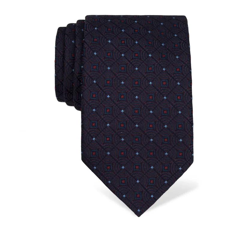 Cravat CROATA Brijuni Classic  Ovals Purple  Silk 100%  