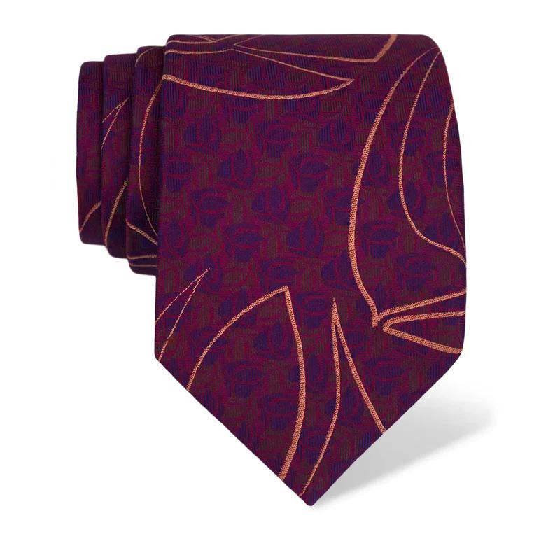 Cravat CROATA Dubrovnik Classic  Other Purple  Silk 100%  