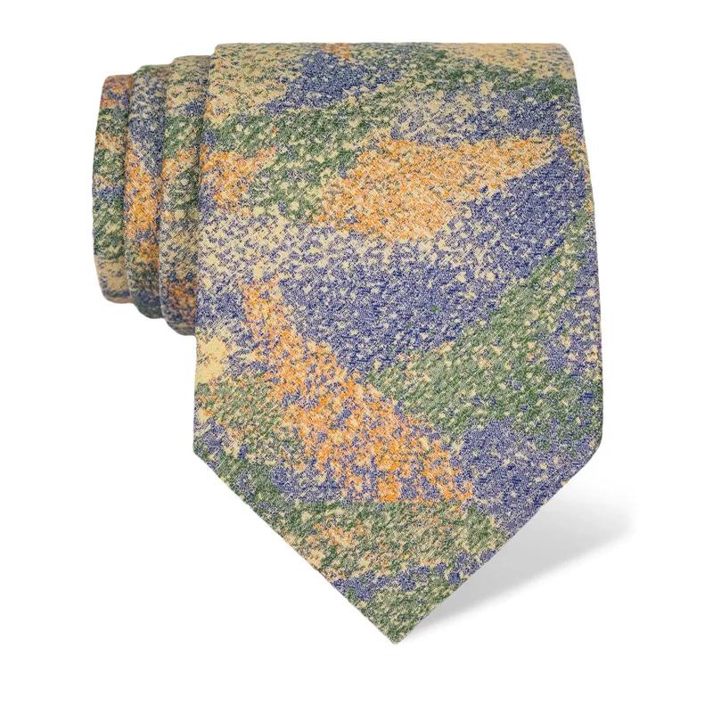 Cravat CROATA Art Dubrovnik Thematic   Beige  Silk 100%  