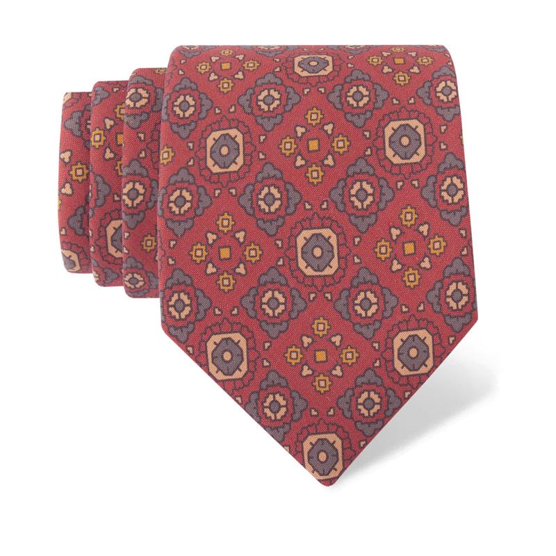 Cravat CROATA Classic Cravat, narrow 7 cm Other Red  Silk 100%  