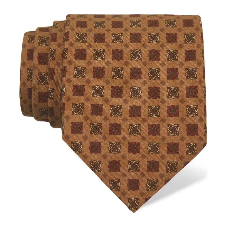 Cravat CROATA Thematic  Braiding Light brown  Silk 100%  