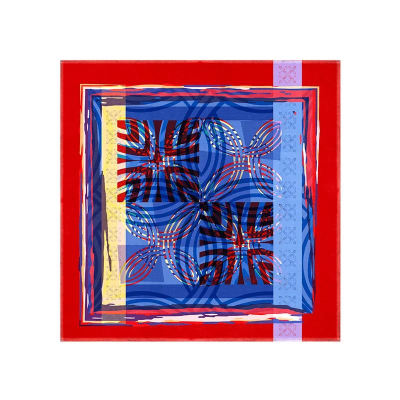 Scarf Thematic  Braiding Red  Silk 100%  
