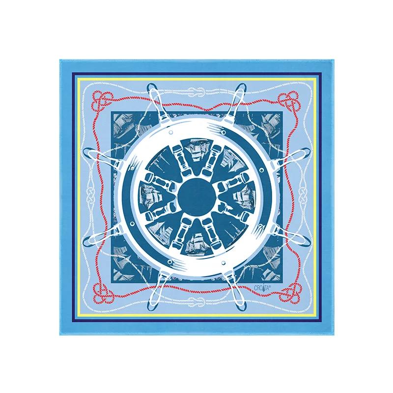 Scarf CROATA Thematic   Light blue  Silk 100%  