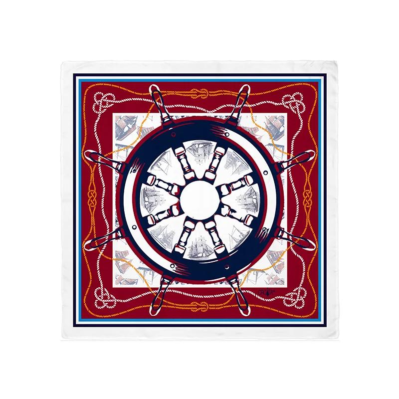 Scarf CROATA Thematic   White  Silk 100%  