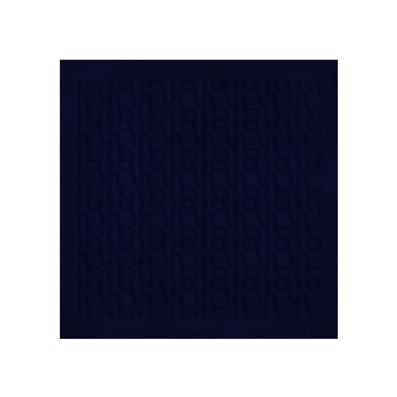Scarf CROATA Brijuni Thematic  Glagolitic alphabet Blue  Silk 100%  