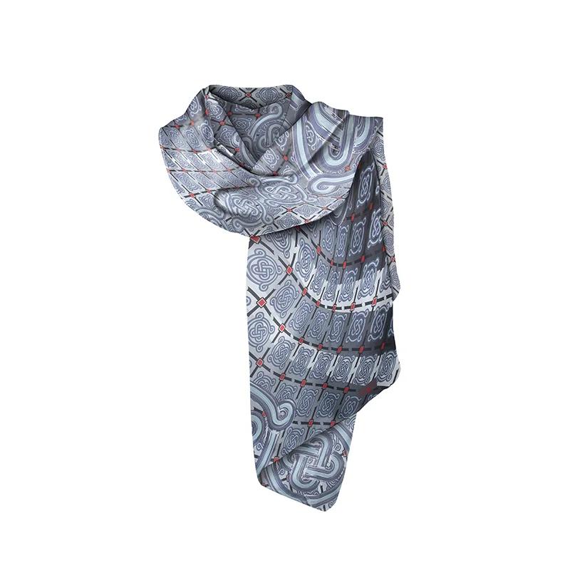 Shawl CROATA Thematic  Braiding Grey  Silk 100%  