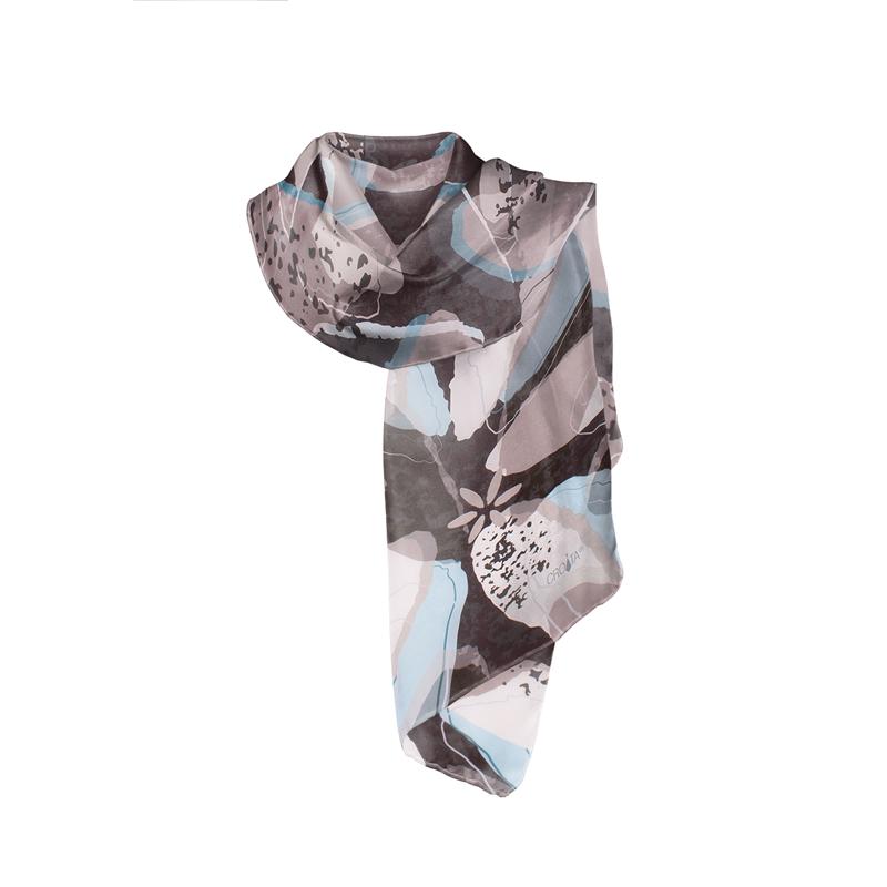 Shawl CROATA Thematic Shawl, thematic Water fountain Grey  Silk 100%  