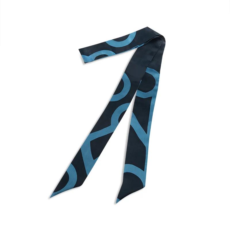 Twilly CROATA Thematic  Corporative Blue  Silk 100%  