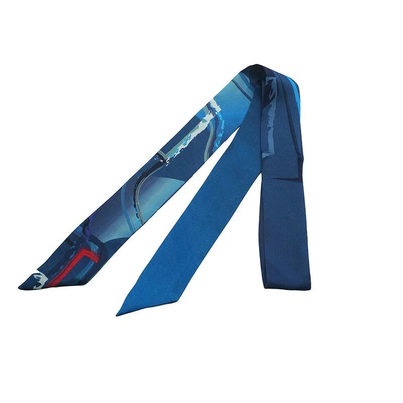 Twilly CROATA Classic   Dark blue  Silk 100%  