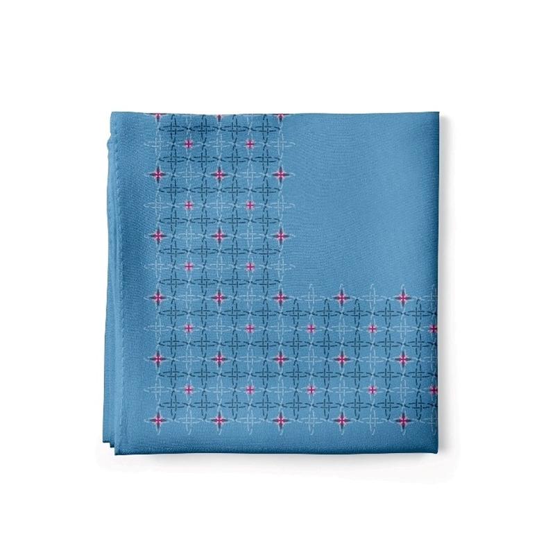 Pocket square CROATA Classic  Other Light blue  Silk 100%  