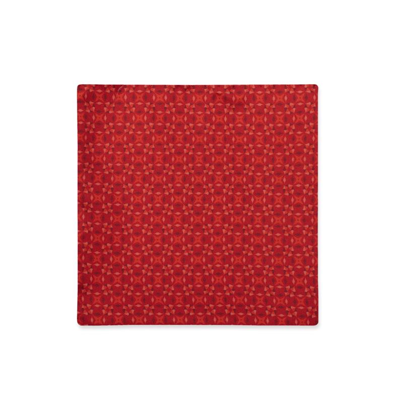 Pocket square CROATA Classic  Geometrical Red  Silk 100%  