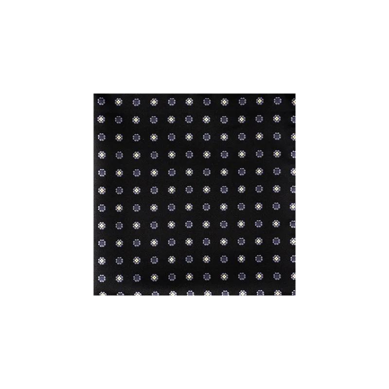 Pocket square Classic   Black  Silk 100%  