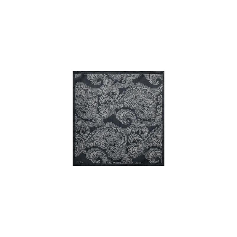 Pocket square CROATA Classic  Paisley Light blue  Silk 27%, Cotton 735  