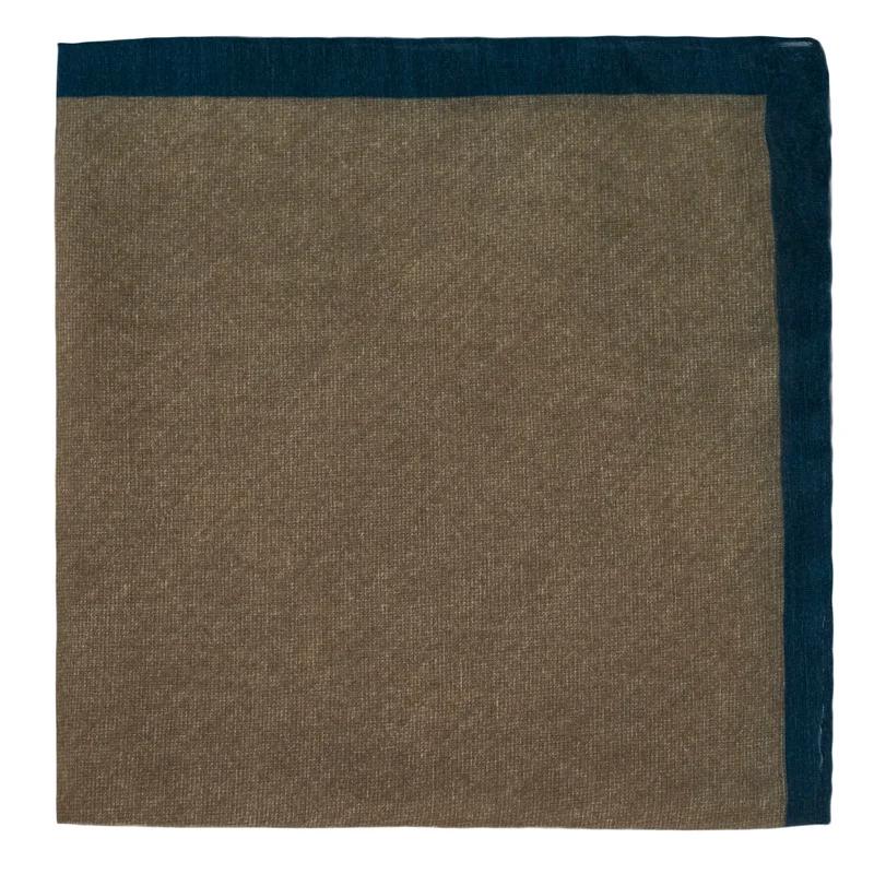 Pocket square CROATA Classic  Solid textured Beige  Silk 27%, Cotton 735  
