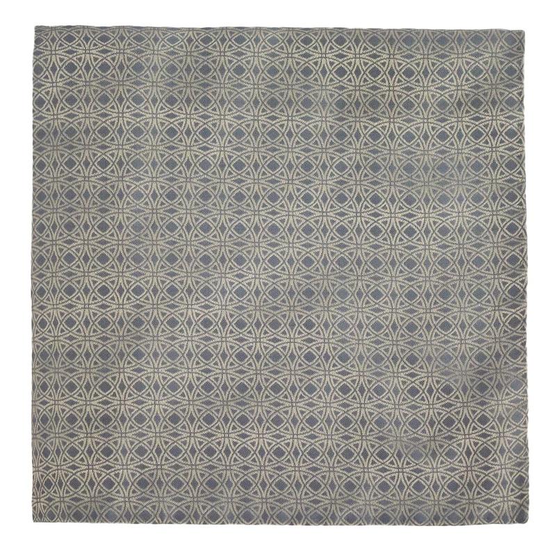 Pocket square CROATA Thematic  Braiding Light blue  Silk 100%  