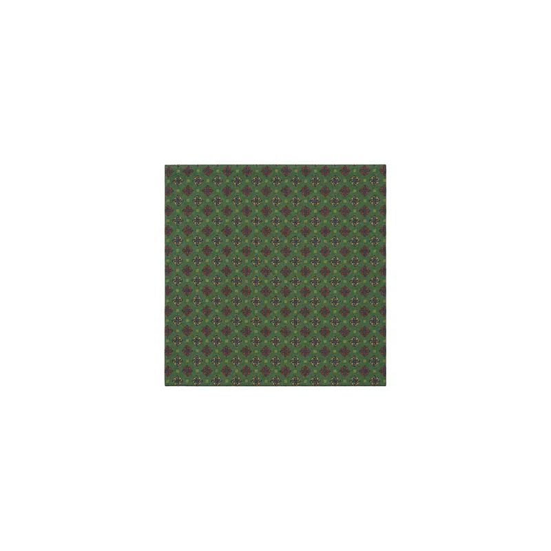 Pocket square CROATA Thematic  Braiding Green  Silk 100%  