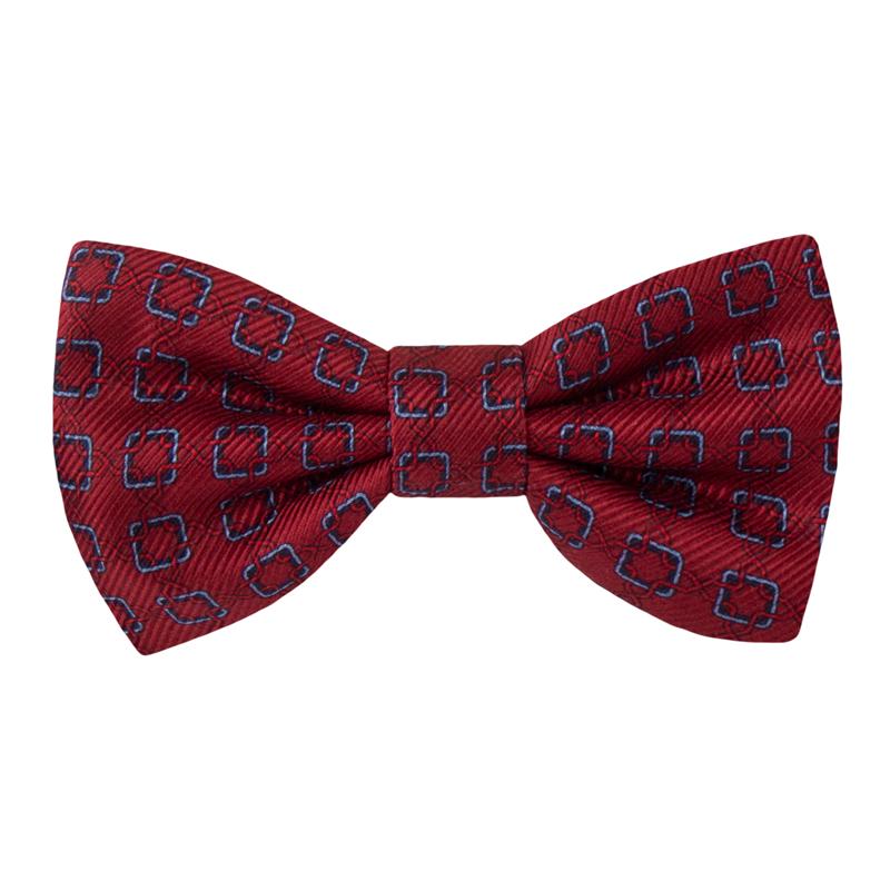 Bow tie CROATA Thematic Pre-tied bow tie Braiding Red  Silk 100%  