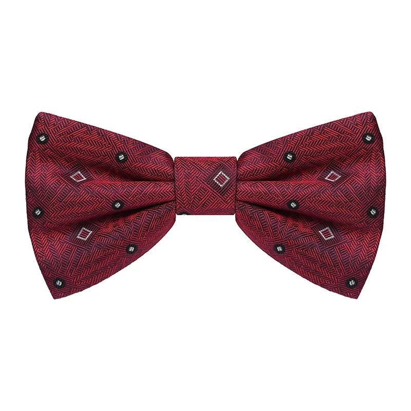 Bow tie CROATA Thematic  Glagolitic alphabet Wine red  Silk 100%  