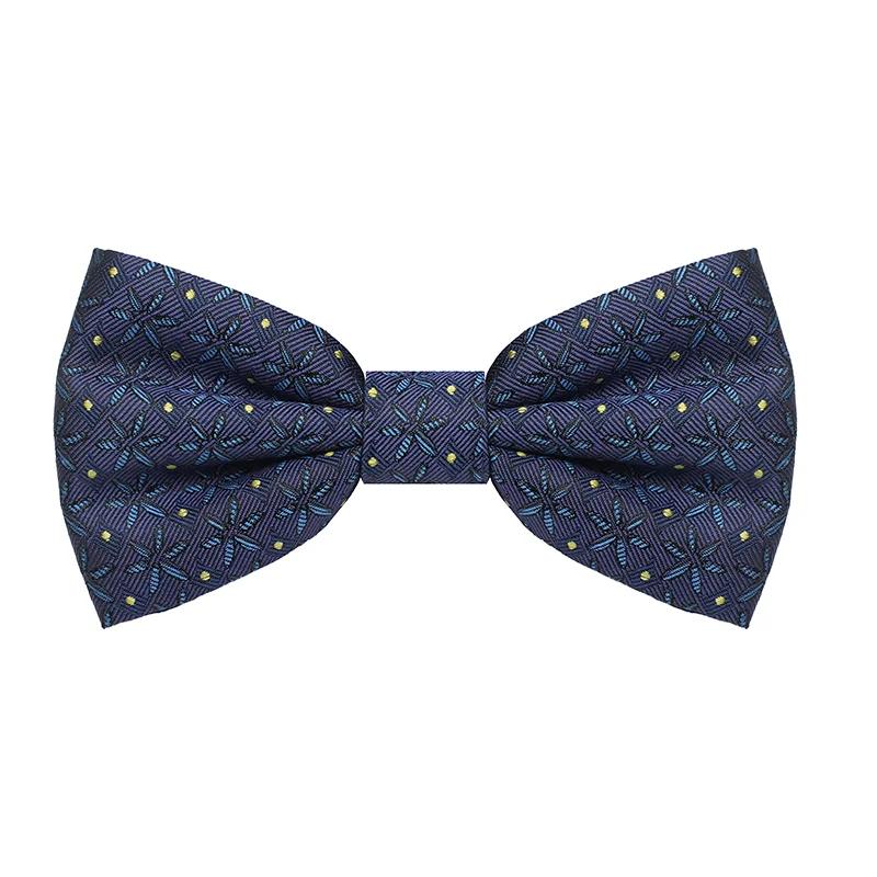 Bow tie CROATA Thematic  Water fountain Dark blue  Silk 100%  