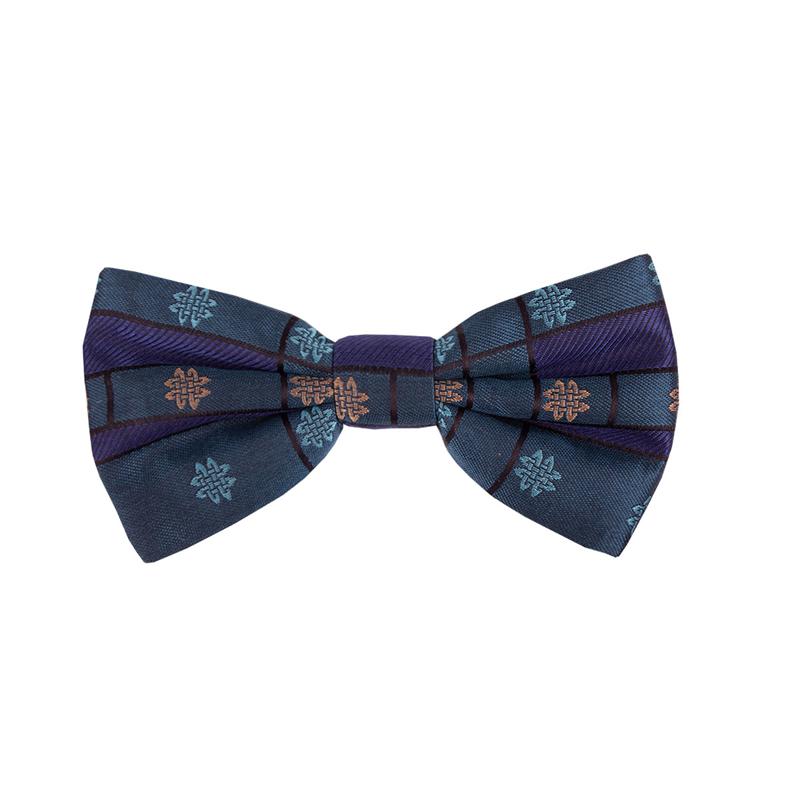 Bow tie CROATA 4 Thematic Limited edition Braiding Petroleum  Silk 100%  